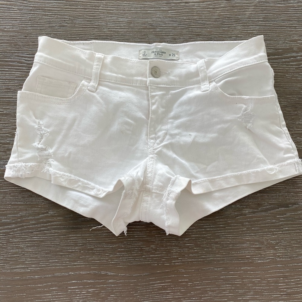 Abercrombie white shorts